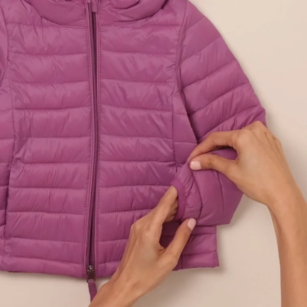 Lightweight Water-Resistant Packable Hooded Puffer Jacket Girls Toddler